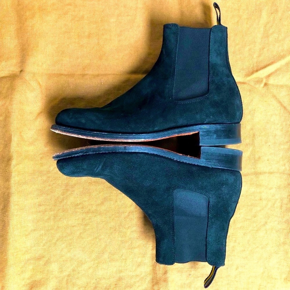 Suede Chelsea Boots Black Sz 9